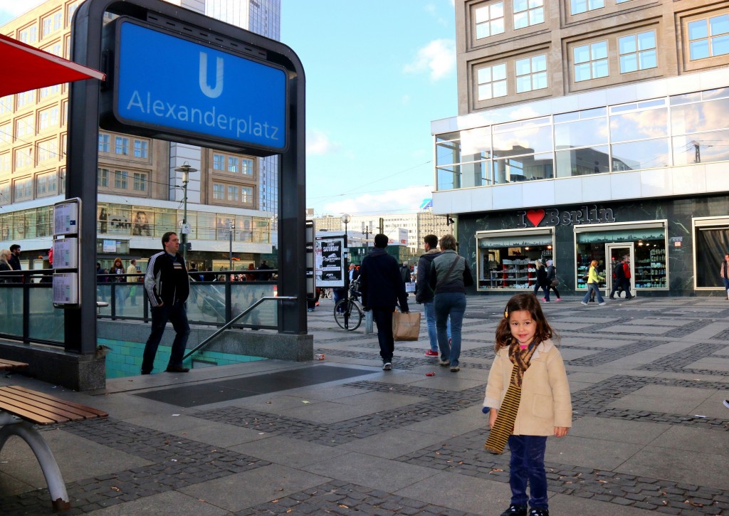 My girl at Alexanderplatz Station