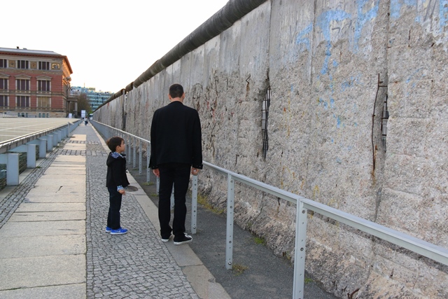 My boy was interested about Berlin wall. Asking a lot of questions:)