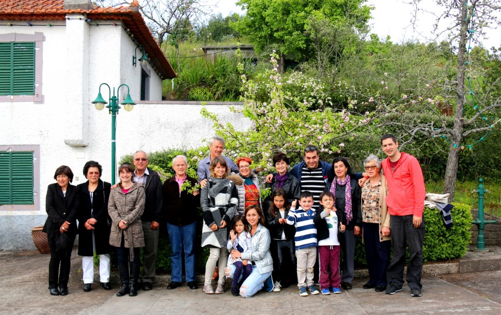Together with some of the family who lives in Madeira