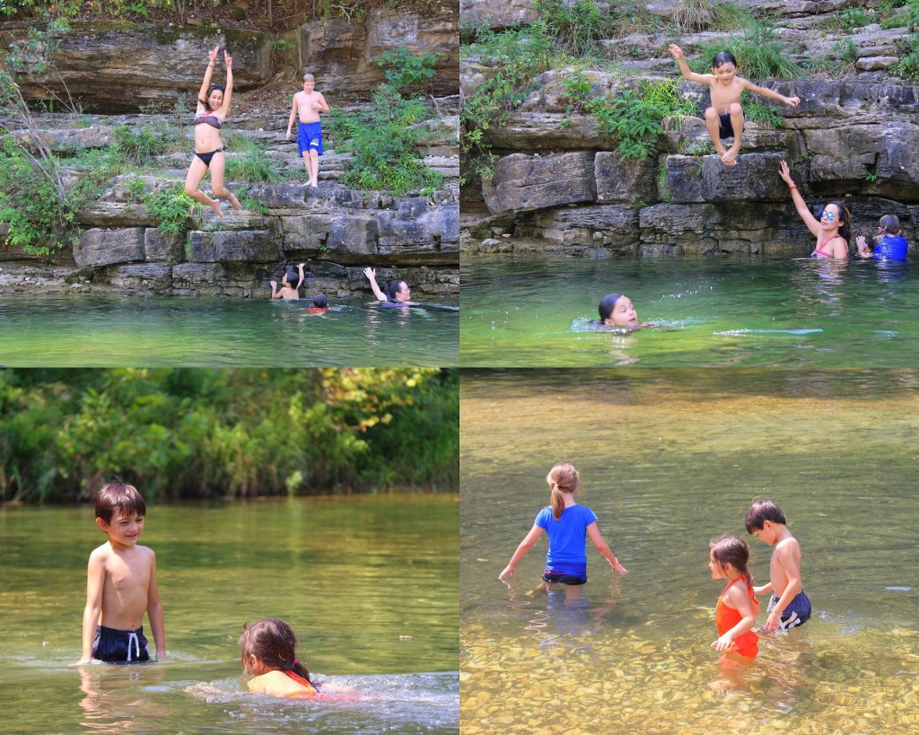 We found a swimming swimming hole, yes yes yes...